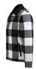 Afbeeldingen van Houthakkers Fleecevest London Zwart/wit blok, teddygevoerd