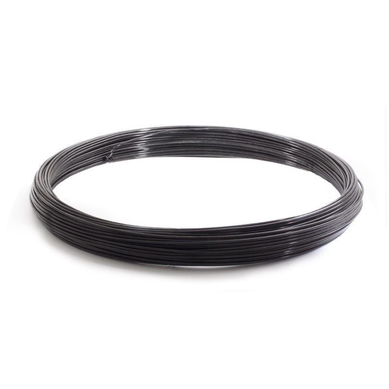 Afbeeldingen van Spandraad -ZWART 3.4mm  100m.