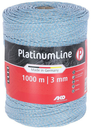 Afbeeldingen van AKO PlatinumLine schrikdraad/litze wit/blauw-1000m