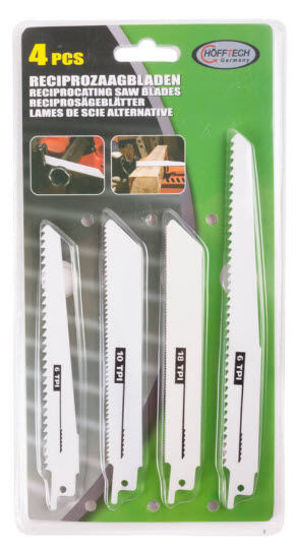 Afbeeldingen van Reciprozaagbladen 4 dlg hout en metaal