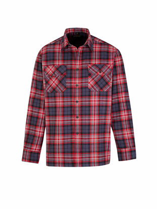 Afbeeldingen van Blouse flanel Storvik Dawson dessin rood (ruit)