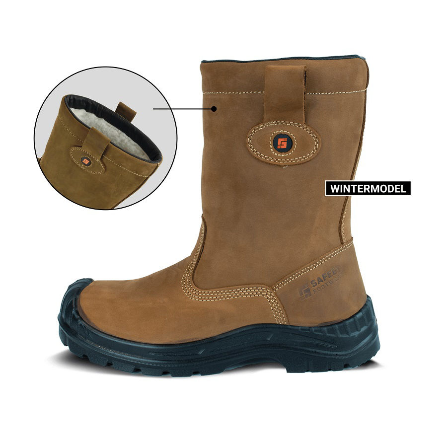 Afbeeldingen van Werklaars Safeet LUCCA S3 gevoerd, bruin -44