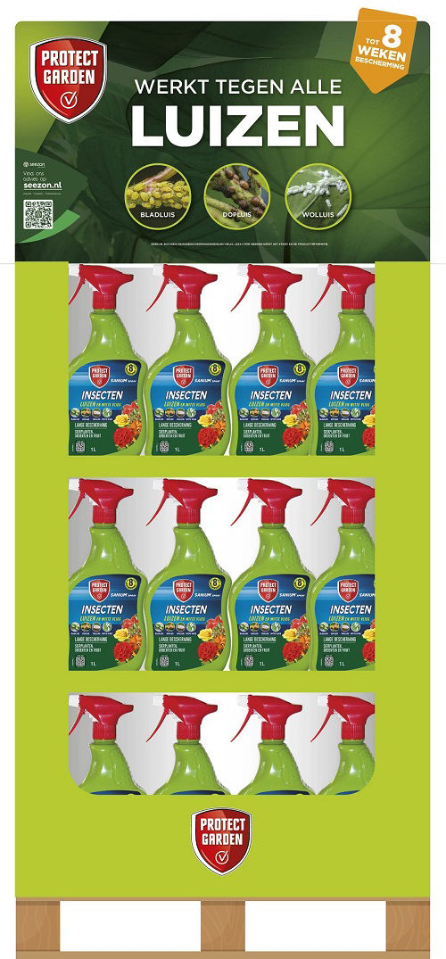 Afbeeldingen van Boxdisplay Sanium spray 1L -Protect Garden- 72st.