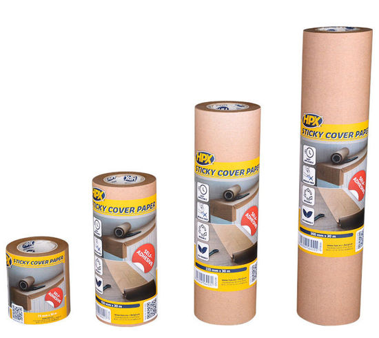 Afbeeldingen van Zelfklevend afdekpapier - 148mm x 30m