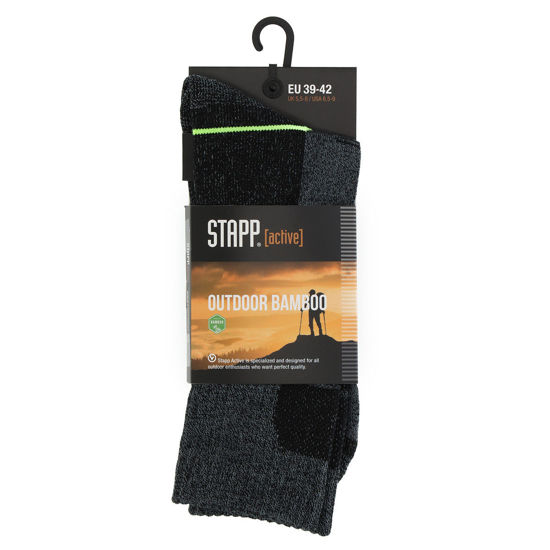 Afbeeldingen van Sok Stapp Active Outdoor Bamboo, Grijs