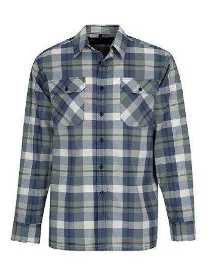 Afbeeldingen van Ruitoverhemd langemouw blok dessin 3.1 -4XL