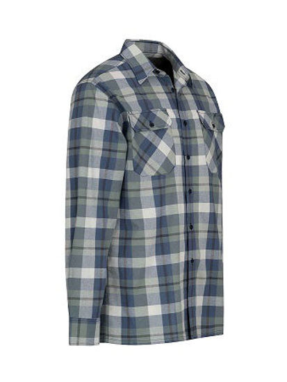 Afbeeldingen van Ruitoverhemd langemouw blok dessin 3.1 -4XL