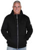 Afbeeldingen van Sweatvest Kenny, Teddy gevoerd, Hoody, zwart. mt 4XL