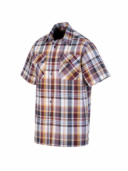 Afbeeldingen van Ruitoverhemd kortemouw ruit dessin 4.1 -4XL