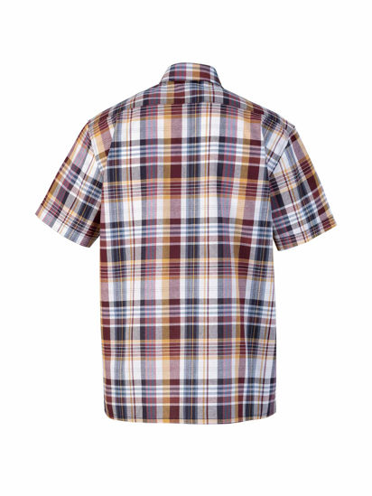 Afbeeldingen van Ruitoverhemd kortemouw ruit dessin 4.1 -4XL