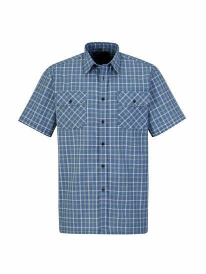 Afbeeldingen van Ruitoverhemd kortemouw ruit dessin 5.3 -4XL