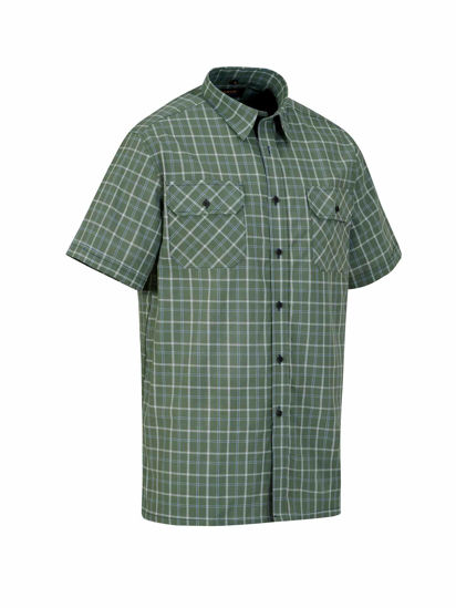 Afbeeldingen van Ruitoverhemd kortemouw ruit dessin 5.4 -3XL