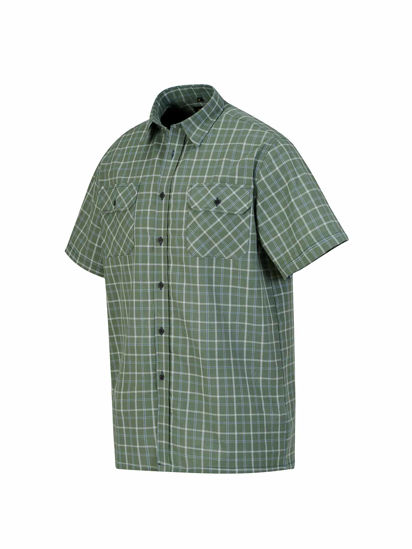 Afbeeldingen van Ruitoverhemd kortemouw ruit dessin 5.4 -4XL