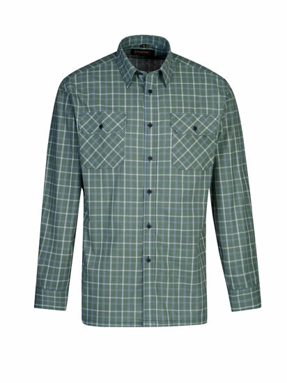 Afbeeldingen van Ruitoverhemd langemouw ruit dessin 5.4 -3XL