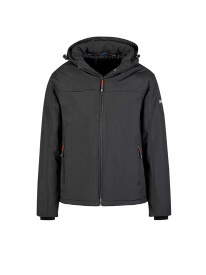 Afbeeldingen van Softshell werkjas Winter Bengt, zwart -3XL