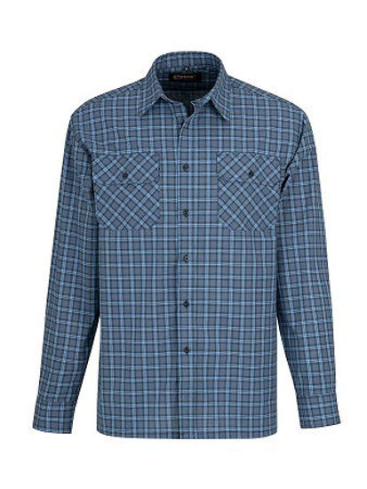 Afbeeldingen van Ruitoverhemd langemouw ruit dessin 3.3 -3XL