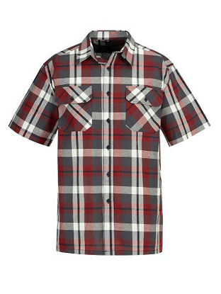 Afbeeldingen van Ruitoverhemd kortemouw blok dessin 3.2 -4XL