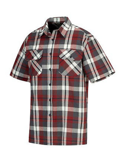 Afbeeldingen van Ruitoverhemd kortemouw blok dessin 3.2 -4XL