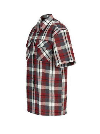 Afbeeldingen van Ruitoverhemd kortemouw blok dessin 3.2 -4XL