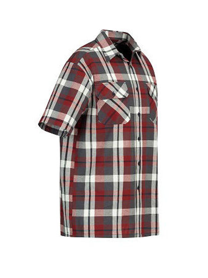 Afbeeldingen van Ruitoverhemd kortemouw blok dessin 3.2 -4XL