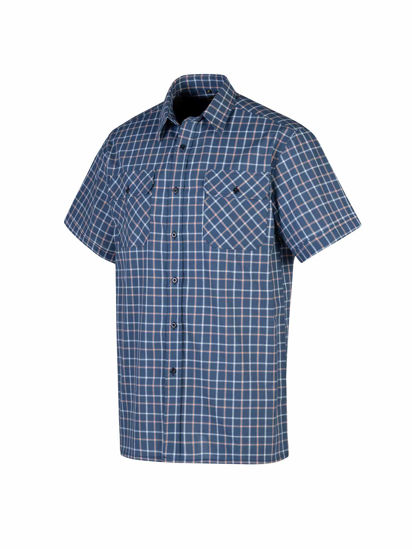 Afbeeldingen van Ruitoverhemd kortemouw ruit dessin 4.4 -4XL