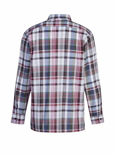 Afbeeldingen van Ruitoverhemd langemouw ruit dessin 5.2 -3XL