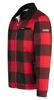 Afbeeldingen van Houthakkers Fleecevest London Rood blok, teddygevoerd