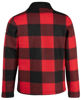 Afbeeldingen van Houthakkers Fleecevest London Rood blok, teddygevoerd