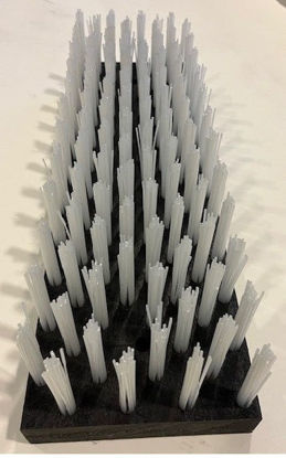 Afbeeldingen van Kalverborstel nylon WIT 6cm (45x15cm)