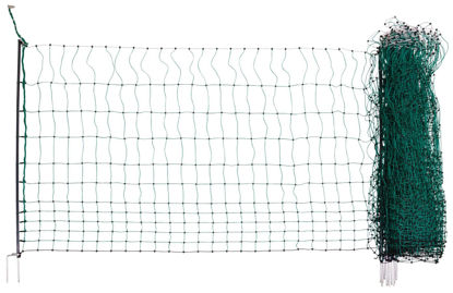 Afbeeldingen van AKO Kippennet Premium 122cm-25m. dubbele pen Groen/wit