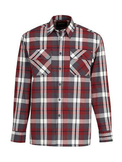 Afbeeldingen van Ruitoverhemd langemouw blok dessin 3.2 -3XL