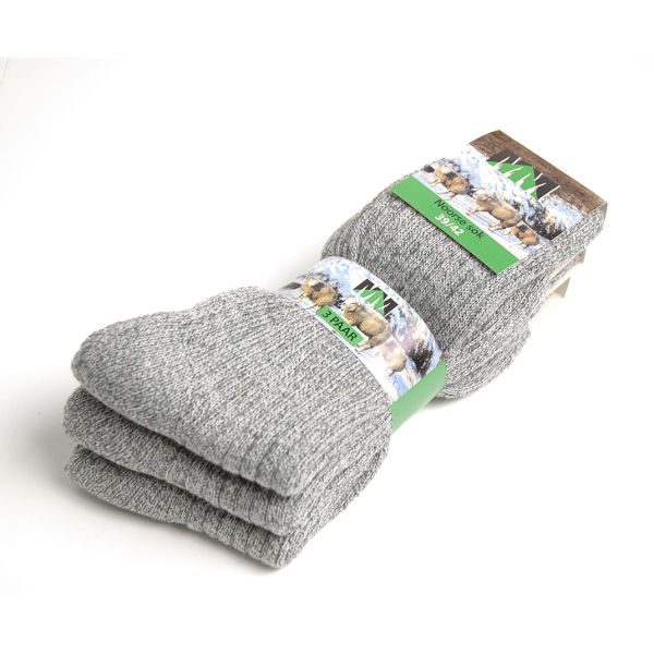 Afbeeldingen van Noorse sok MM -Actie-, á 3pr. mt.46-47