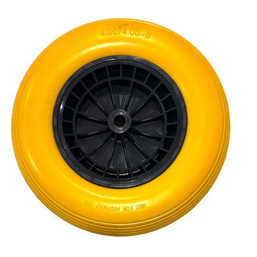 Afbeeldingen van Nooit Meer Lek PU-wiel -MM- 4.00x8 -zonder as