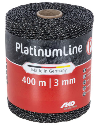 Afbeeldingen van AKO PlatinumLine Afrasteringskoord  3mm - 400m wit/zwart