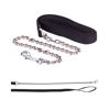 Afbeeldingen van Voorbrenglijn met ketting (250cm) -zwart.