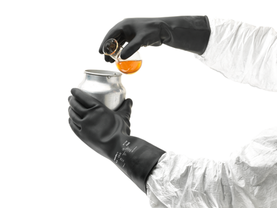 Afbeeldingen van Handschoen Ansell AlphaTec® 87-118 natuurrubber mt.L (8)