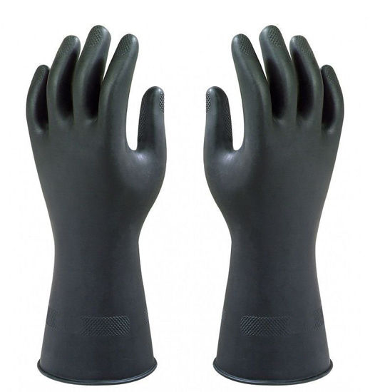 Afbeeldingen van Handschoen Ansell AlphaTec® 87-118 natuurrubber mt.M (7)