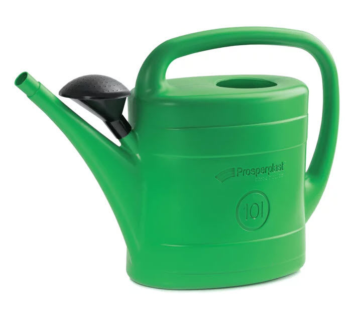 Afbeeldingen van Gieter kunststof GROEN, met broes, 14L.