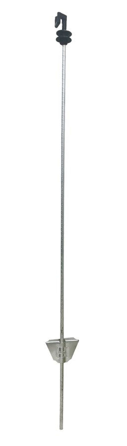 Afbeeldingen van AKO Rantsoenpaal staal ovaal + topringiso., 107cm (10 stuks)