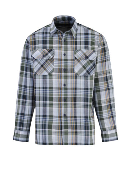 Afbeeldingen van Ruitoverhemd Egersund langemouw ruit dessin 6.1 -L