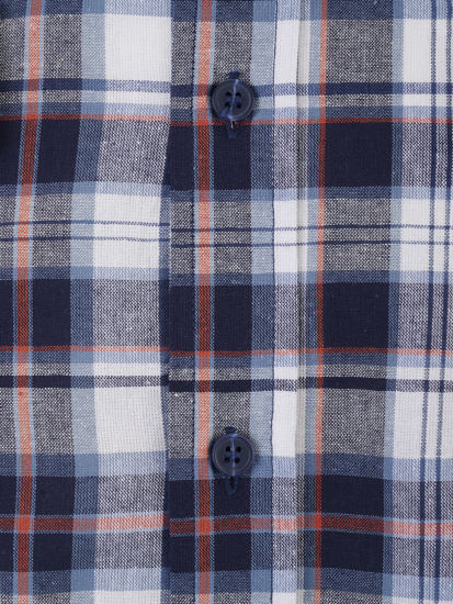 Afbeeldingen van Blouse katoen korte mouw Storvik Farsund dessin 6.3