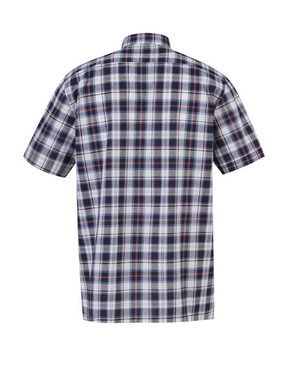 Afbeeldingen van Ruitoverhemd Farsund kortemouw ruit dessin 6.3 -4XL