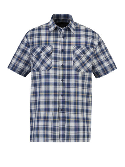 Afbeeldingen van Ruitoverhemd Farsund kortemouw ruit dessin 6.4 -XXXL