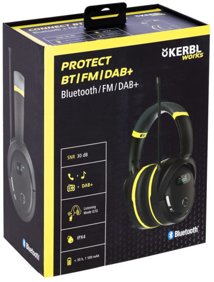 Afbeeldingen van Gehoorkap Kerbl Works Protect met DAB+ Radio en bluetooth