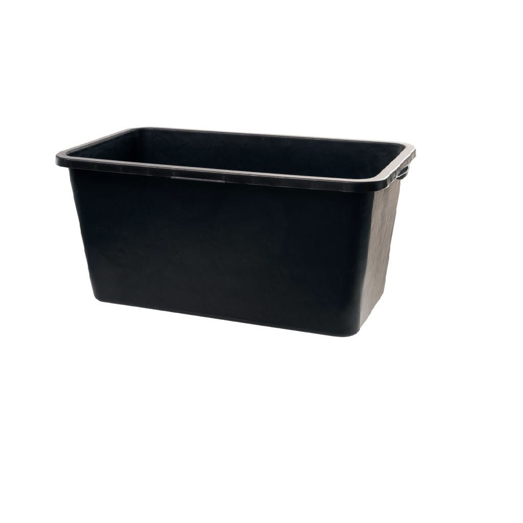 Afbeeldingen van Speciekuip RECHTHOEKIG, zwart 45L.