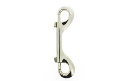 Afbeeldingen van Musketon vernikkeld, dubbele knip