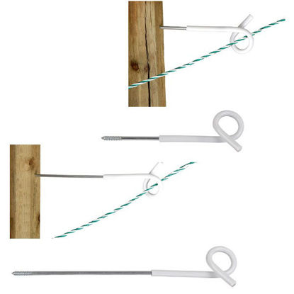 Afbeeldingen van AKO Afstandisolator krulstaart -Wit- (5 stuks)