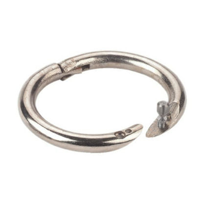 Afbeeldingen van Stierenring, vernikkeld, 52mm