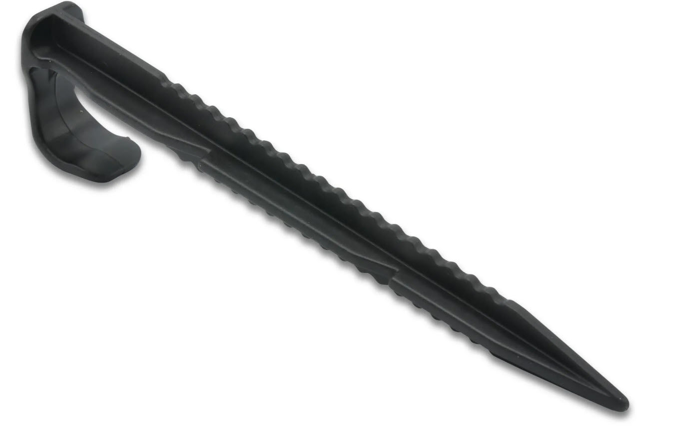 Afbeeldingen van grondklem voor PE buis kunststof 16-20 mm 15cm zwart