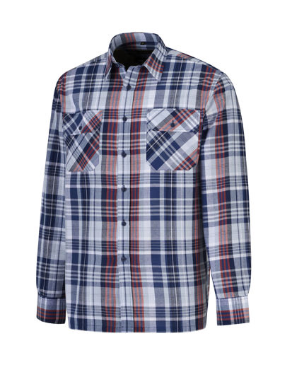 Afbeeldingen van Ruitoverhemd Egersund langemouw ruit dessin 6.2 -XXXL